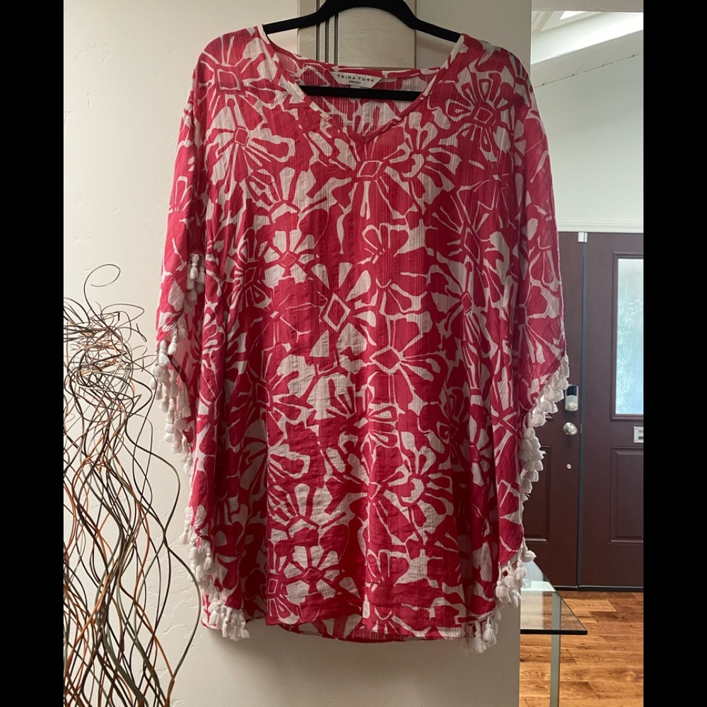 Trina Turk Cotton Caftan Coverup
